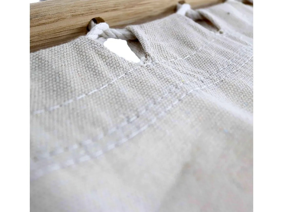 Hamac bois avec toile en coton "Dallas" - 3 m - Ecru