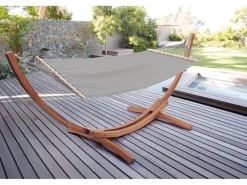 Hamac bois avec toile en coton