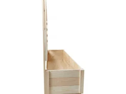 Jardinière en bois "Orpin" avec treillis - 98 x 34 x 104 cm