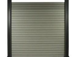 Kit Clôture 1.6 x 1.2 m composite - Kit de fixation offert - Gris