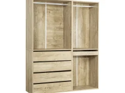 Kit dressing modulable avec penderie, tiroirs et rangements 