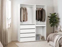 Kit dressing modulable avec penderie, tiroirs et rangements 