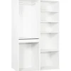 Kit dressing modulable avec penderie, porte-pantalons et 5 étagères  "Opéra" - 2 éléments - Blanc