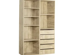 Kit dressing modulable avec 5 tiroirs et 7 étagères 