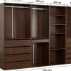 Kit dressing " Opéra " modulable - 4 éléments - Marron