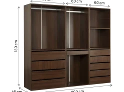 Kit dressing " Opéra " modulable - 3 éléments - Marron