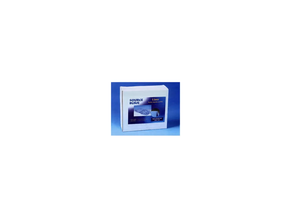 Liner uni bleu overlap 30/100e - 5.50 x 1.22/1.32 m