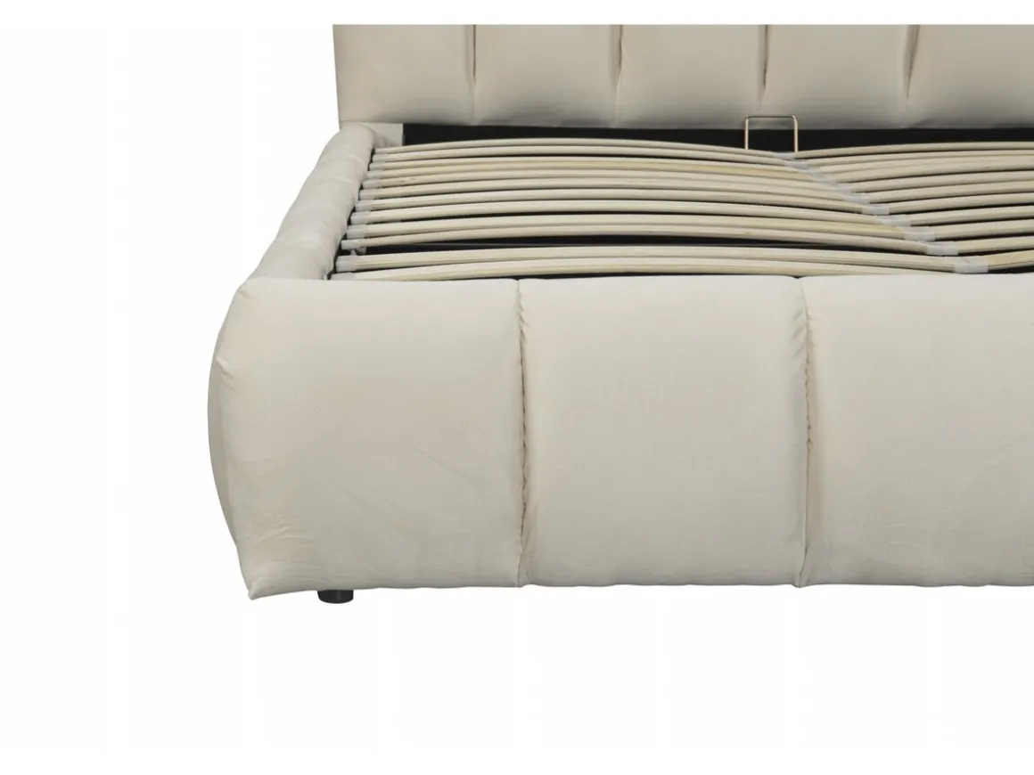 Lit avec coffre "Annie" 160 x 200 cm - Beige