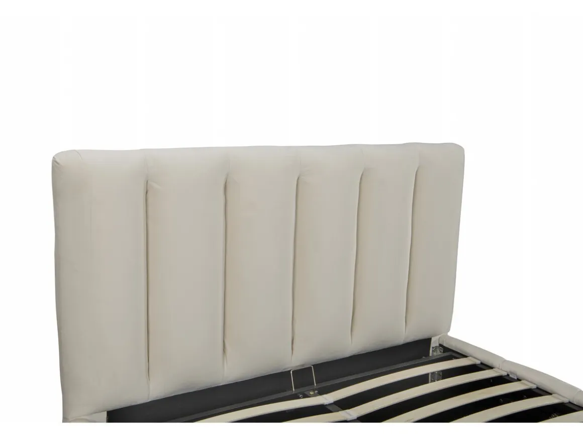 Lit avec coffre "Annie" 160 x 200 cm - Beige