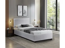 Lit avec coffre "Carla" - 90 x 190 cm - Blanc