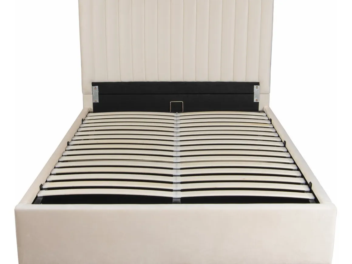 Lit avec coffre "Mia" - 160 x 200 cm - Beige
