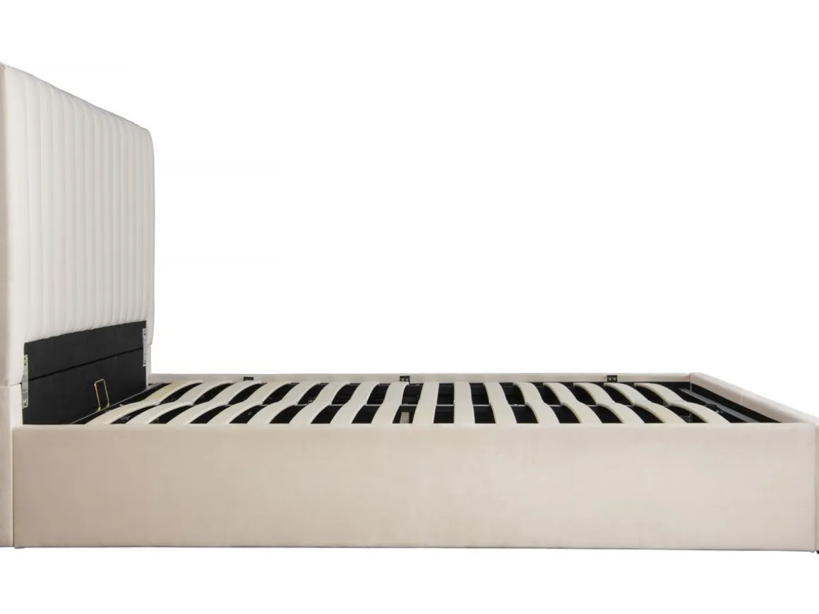 Lit avec coffre "Mia" - 160 x 200 cm - Beige