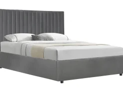 Lit avec coffre "Mia" - 160 x 200 cm - Gris