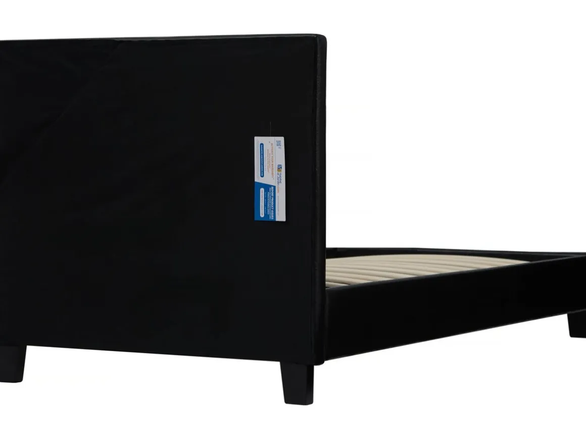 Lit avec LED "Maria" 90 x 190 cm - Noir