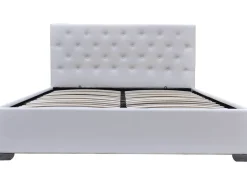 Lit double avec coffre "Tino" - 160 × 200 cm - Blanc