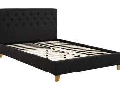 Lit double "Emmy" - 140 x 190 cm - Gris