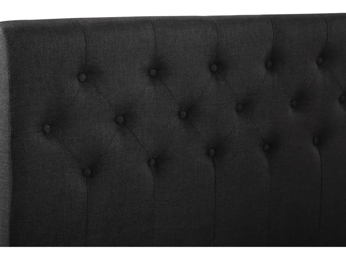 Lit double "Emmy" - 140 x 190 cm - Gris