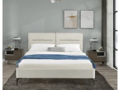 Lit double en tissu design