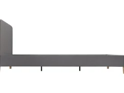 Lit double en tissu 