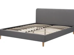 Lit double en tissu 