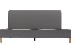 Lit double en tissu 