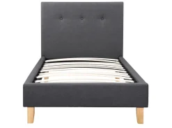 Lit "Elise" - 90 x 190 cm - Gris foncé