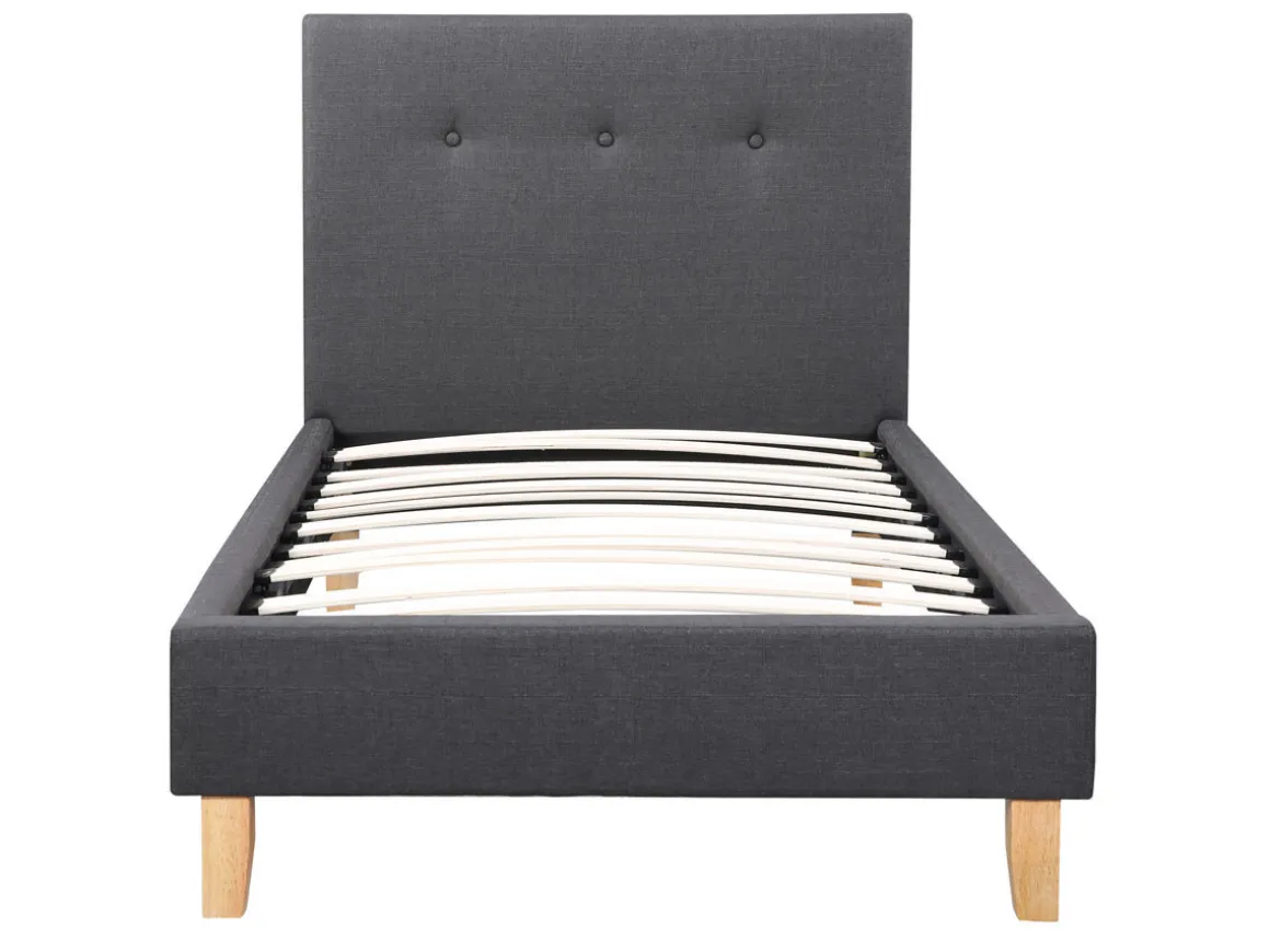 Lit "Elise" - 90 x 190 cm - Gris foncé