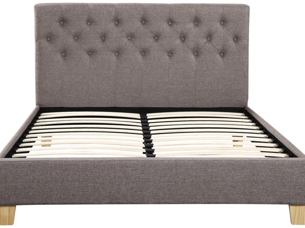 Lit "Emmy" - 160 x 200 cm - Taupe