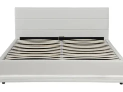 Lit LED avec coffre "Anastasia" - 140 x 190 cm - Blanc