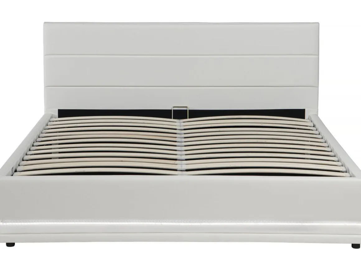 Lit LED avec coffre "Anastasia" - 140 x 190 cm - Blanc