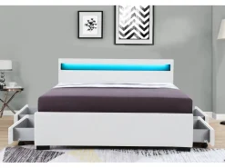 Lit LED avec 4 tiroirs 