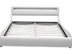 Lit LED "Natacha" - 160 x 200 cm - Blanc