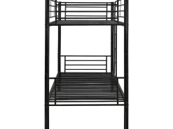 Lit superposé "ADAM" -  90 x 190 cm - Métal - Taupe