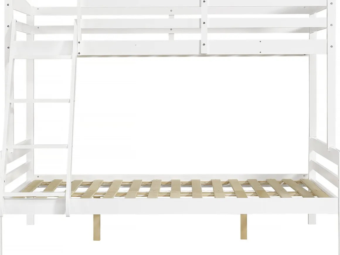 Lit Superposé en bois enfant "Léa" - Blanc