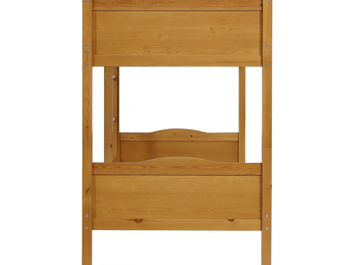 Lit superposé en bois "Gabriel" - 90 x 190 cm - Marron