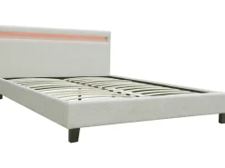 Lit tissu bouclette avec LED