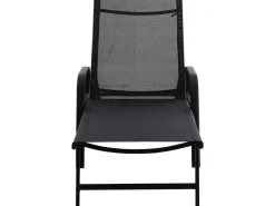 Lot de 2 Bains de soleil en métal avec accoudoirs 
