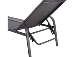 Lot de 2 Bains de soleil en métal "Farniente"- Gris