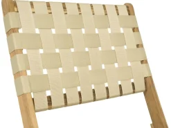 Lot de 2 chaises de jardin en bois