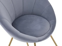 Lot de 2 chaises de la salle a manger en velours 