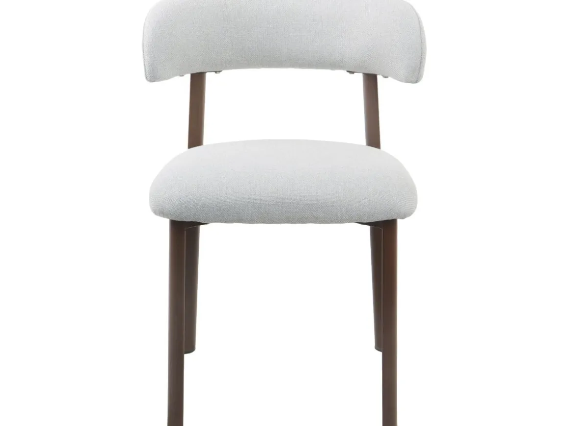 Lot de 2 chaises de salle à manger imitation bois "Aurea" - Gris clair