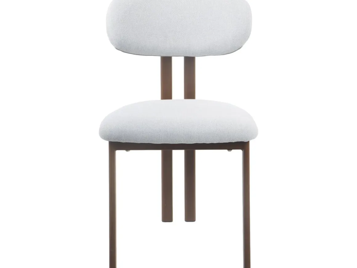 Lot de 2 chaises de salle à manger imitation bois "Veralia" - Gris clair