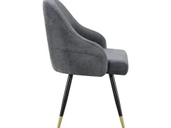 Lot de 2 chaises en tissu 