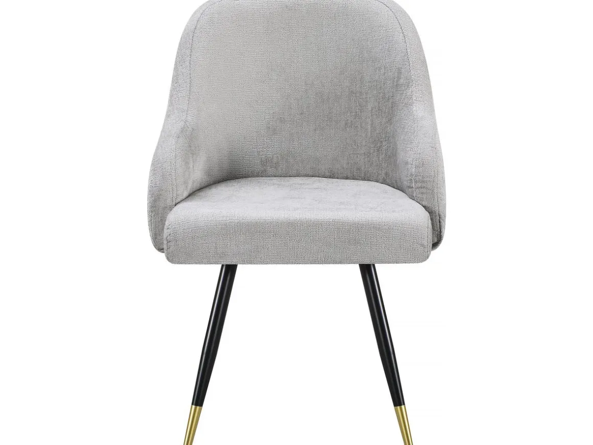 Lot de 2 chaises en tissu "Harmony" - 54 x 57 x 90 cm - Beige