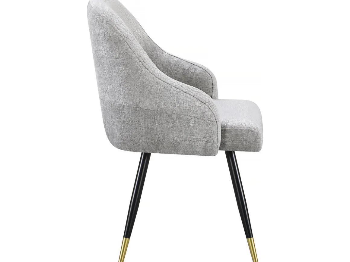 Lot de 2 chaises en tissu "Harmony" - 54 x 57 x 90 cm - Beige