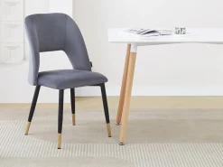 Lot de 2 chaises en velours 