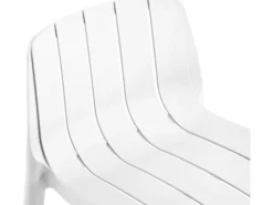 Lot de 2 chaises hautes de jardin empilable