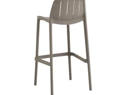 Lot de 2 chaises hautes de jardin empilable 