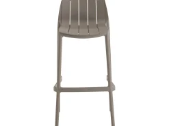 Lot de 2 chaises hautes de jardin empilable 