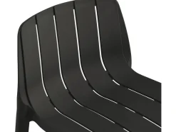 Lot de 2 chaises hautes de jardin empilable